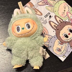 Collectible broken leg Labubu POP MART Exciting macaron Green Grape